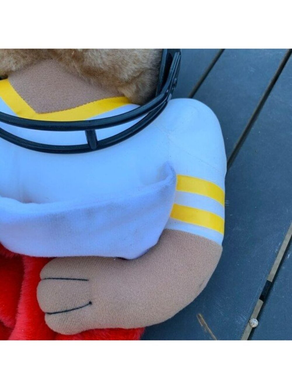 Pittsburgh Steelers Vintage Teddy Bear Football Christmas Stocking Plush 1994 - Picture 3 of 11
